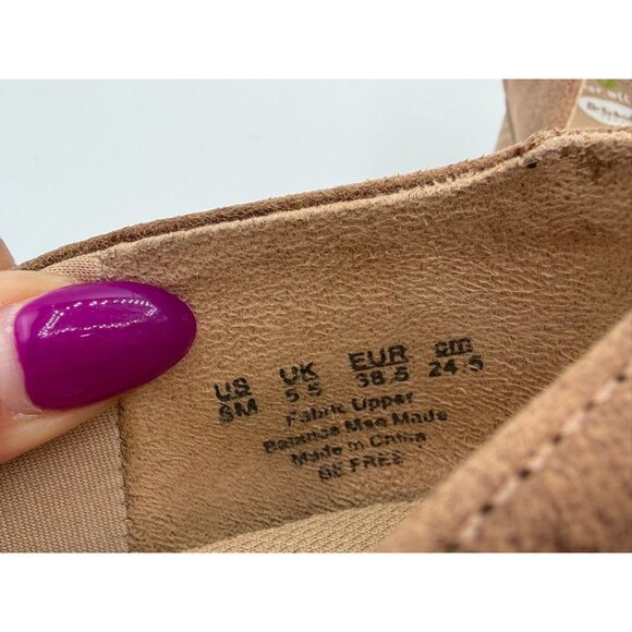 Dr Scholls Be Free Women Size 8 Sandals Wedge Heels Brown Basket Weave Comfort - Picture 13 of 16